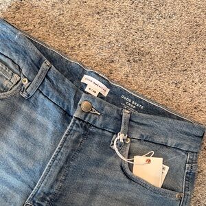 Good American Light Blue Cropped Jeans